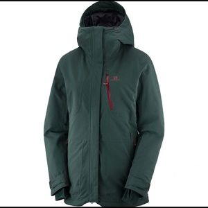 NWT Salomon QST Women’s Snow Jacket - Green Gables